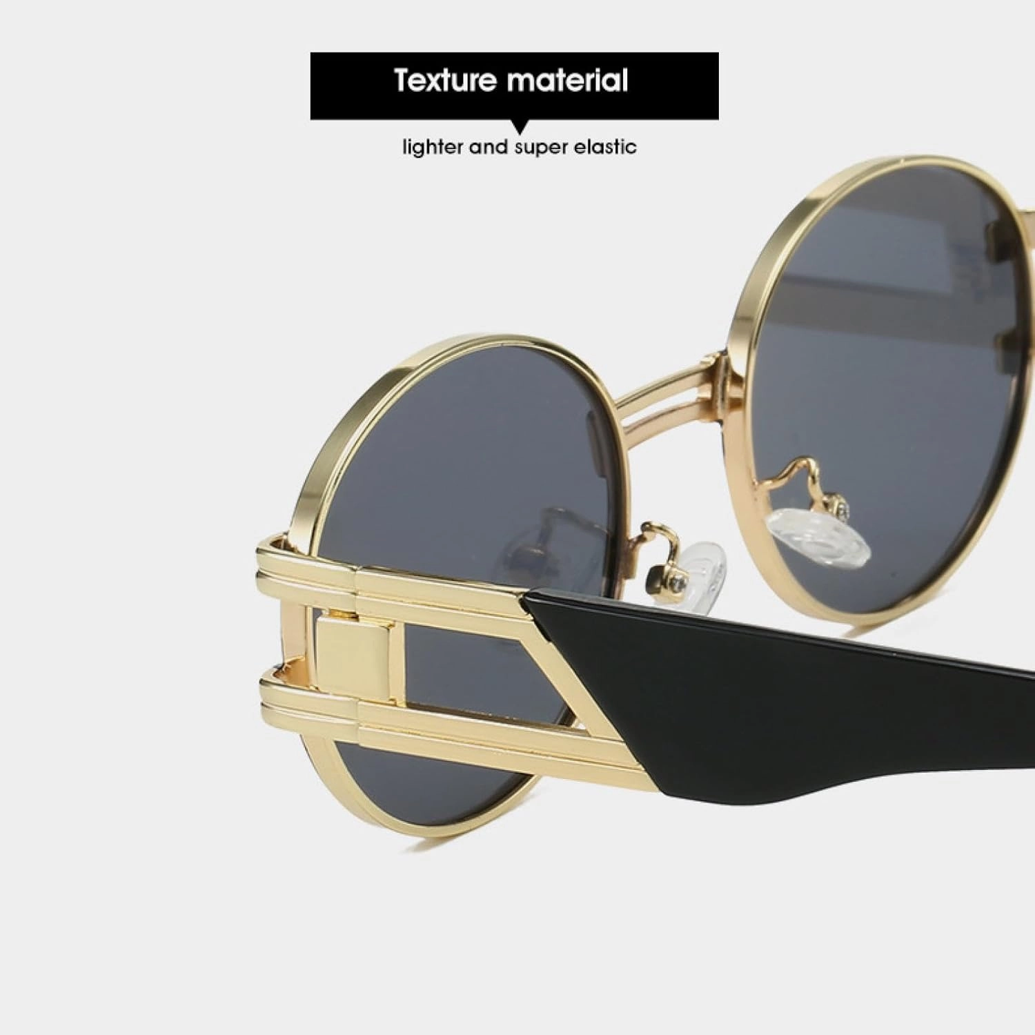 Metal Steampunk Sunglasses Women Luxury Metal Round Punk Fashion Men Sun Glasses Trend Eyewear Uv400