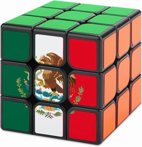 Mexican Flag 3x3 Fidget Cube Stress Relief Magic Speed Cube for Adults Gift