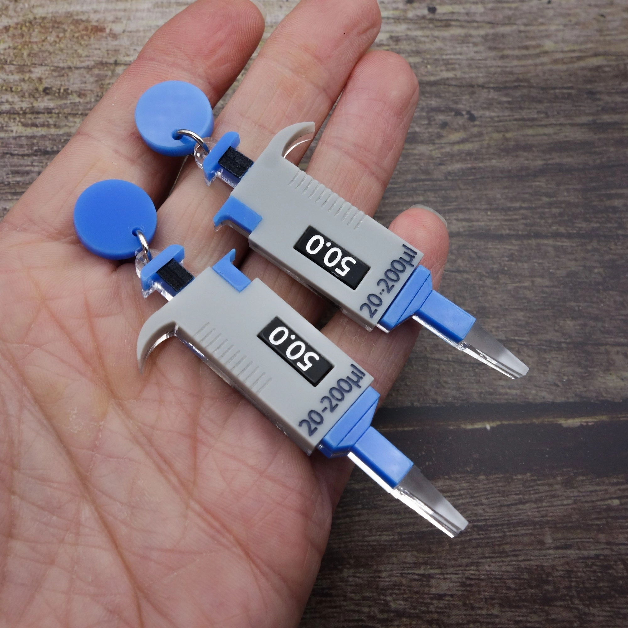 Micropipette Earrings