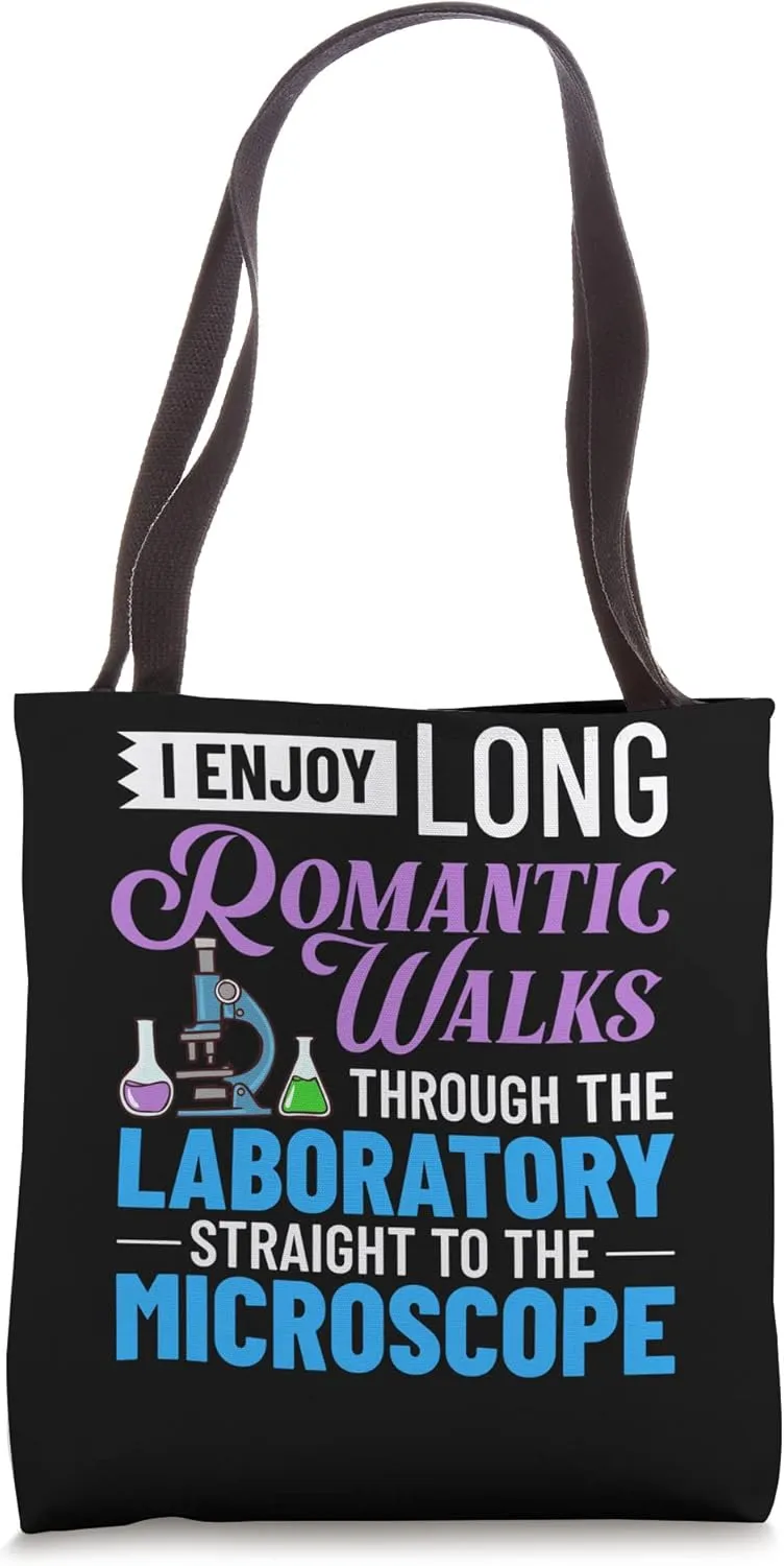 Microscope Microbiology Laboratory Biology Science Tote Bag
