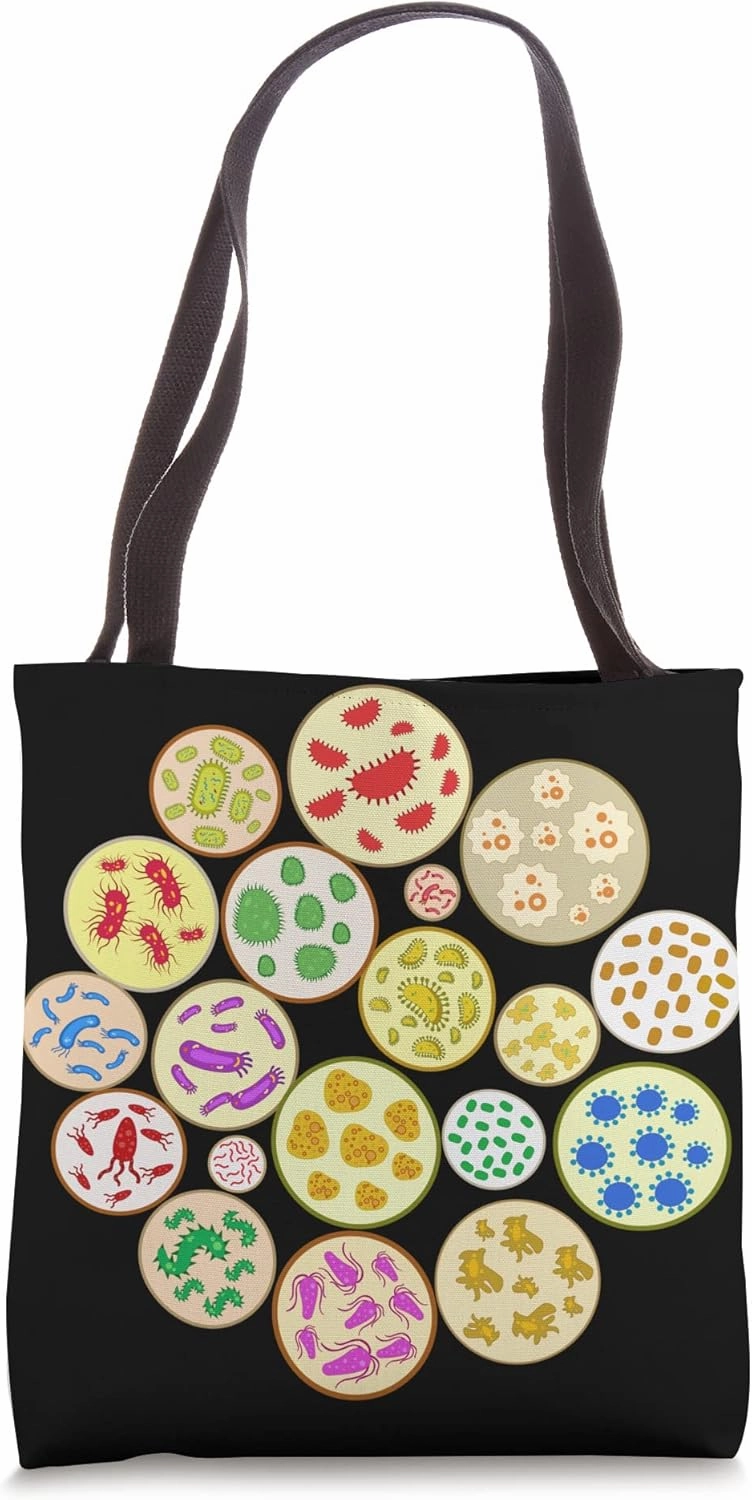 Microscope Bacteria Science Lover Microbiology Tote Bag
