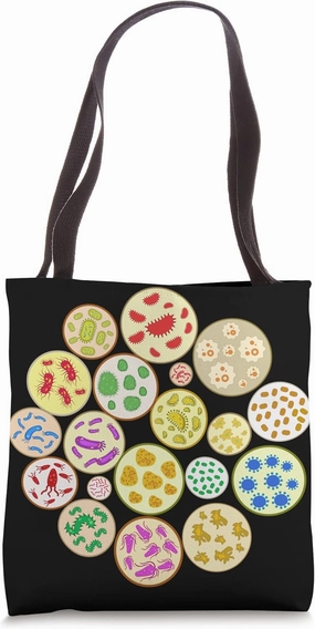 Microscope Bacteria Science Lover Microbiology Tote Bag