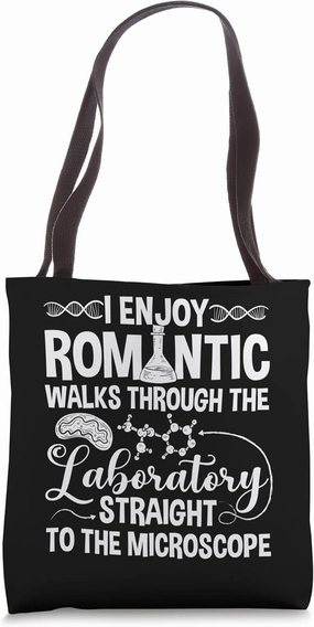 Microscope Microbiology Laboratory Biology Science Tote Bag