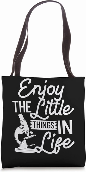 Microscope Microbiology Laboratory Biology Science Tote Bag