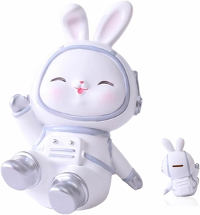 Milisten Cute Bunny Piggy Bank Adorable Money Jar for Decor Present for Birthdays and Holidays Charming Cartoon Rabbit Coin Box for Saving Money