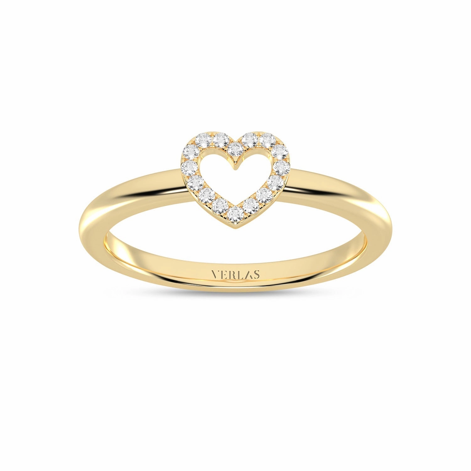 Mini-Heart Silhouette Ring