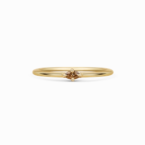 Mini Marquise Champagne Diamond Promise Ring