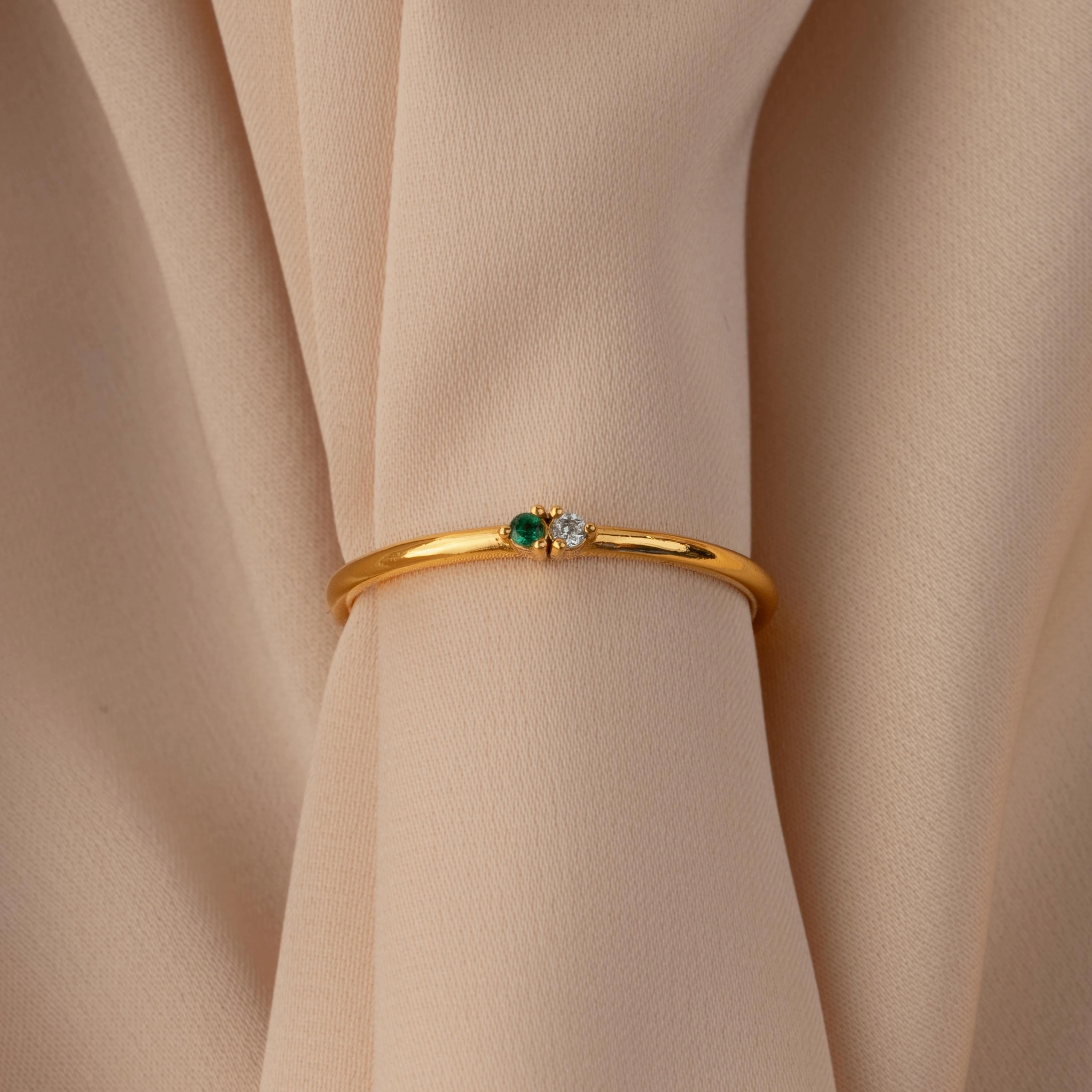 Mini Toi et Moi Birthstone Ring