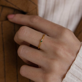 Mini Toi et Moi Birthstone Ring