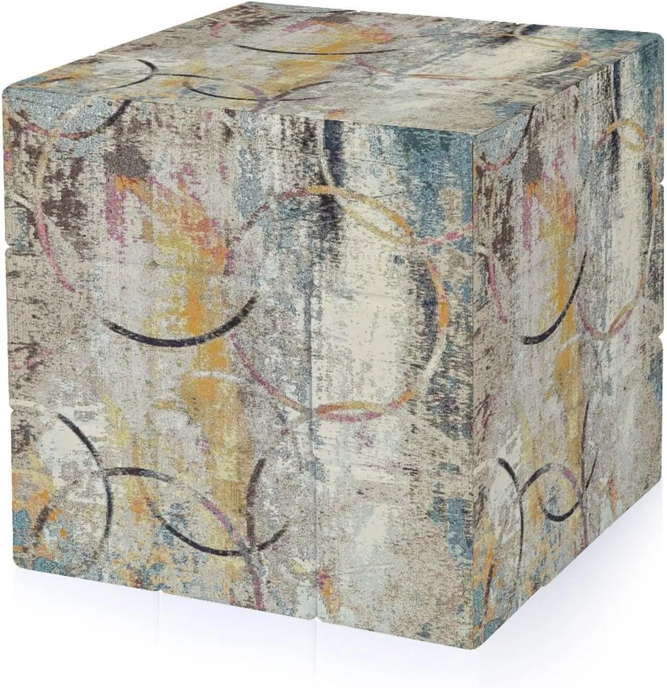 Modern Abstract Colorful Adults 3x3x3 Color-Matching Smooth Fully Printed Cube Gift
