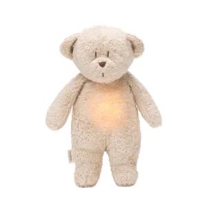 MOONIE ORGANIC HUMMING BEAR WITH NIGHT LIGHT | SAND