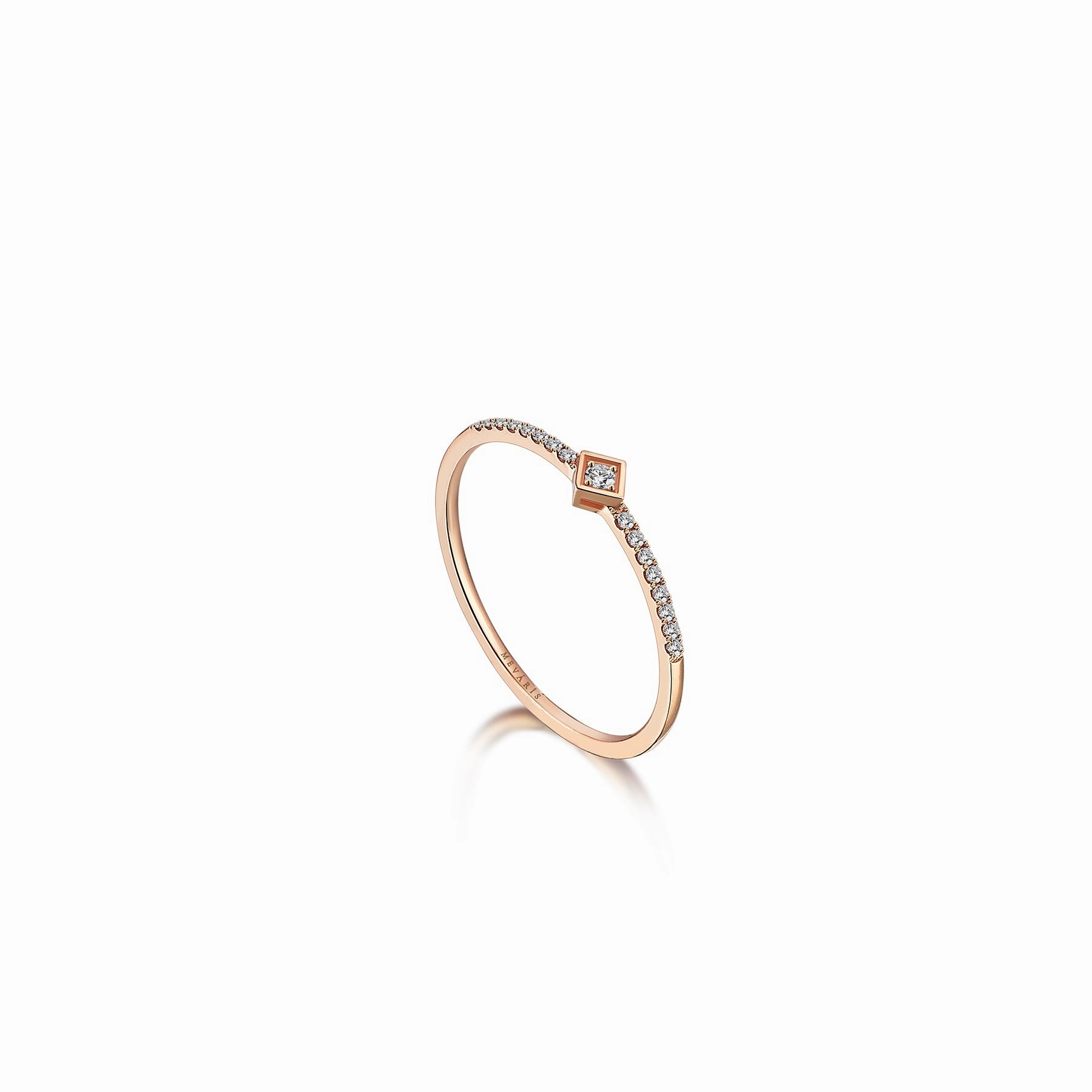 MOSAIC RHOMBUS HALF ETERNITY RING