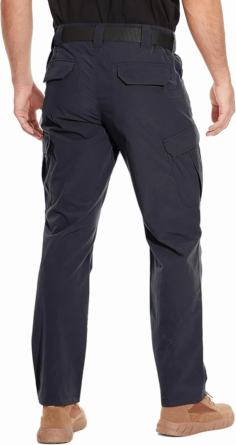 NATUVENIX Tactical Pants for Men, Water Resistant Hiking Cargo Pants Lightweight Outdoor Work Pants for Men Ripstop