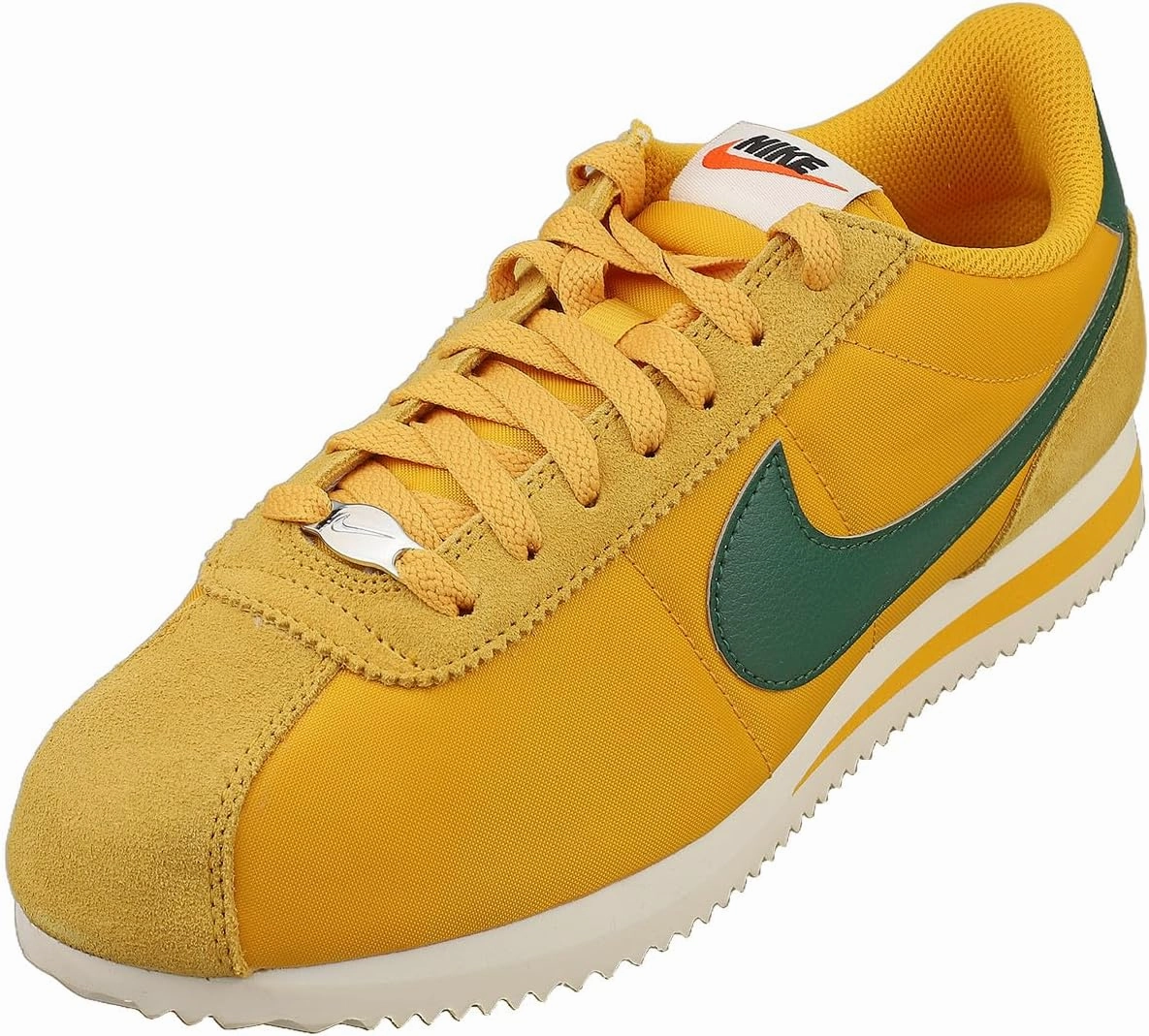 Nike Cortez Women's Shoes (DZ2795-702, Yellow Ochre/Safety Orange/Black) Size 7.5
