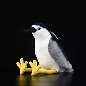 Nohito Lifelike Night Heron Bird Stuffed Animal - 9.4'' Realistic Heron Bird Plush Toy, Cuddly Soft Stuffed Bird Plushie Pillow Doll Toys