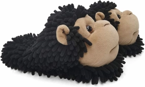 ofoot Womens & Childrens Cute Warm Fuzzy House Slippers Adult Furry Animal Shoes Non Slip Rubber Sole,Monkey Rabbit Koala Fox Owl Cat Lion Bunny Gorilla