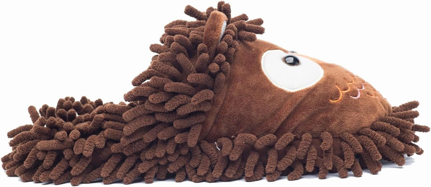 ofoot Womens & Childrens Cute Warm Fuzzy House Slippers Adult Furry Animal Shoes Non Slip Rubber Sole,Monkey Rabbit Koala Fox Owl Cat Lion Bunny Gorilla