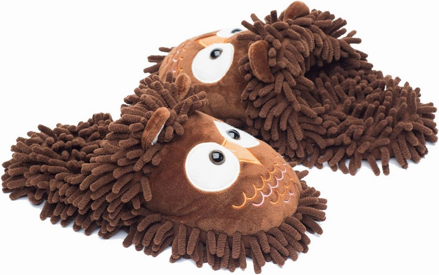 ofoot Womens & Childrens Cute Warm Fuzzy House Slippers Adult Furry Animal Shoes Non Slip Rubber Sole,Monkey Rabbit Koala Fox Owl Cat Lion Bunny Gorilla