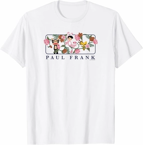 Paul Frank Julius & Bunny Girl Groovy Retro Floral Spring T-Shirt