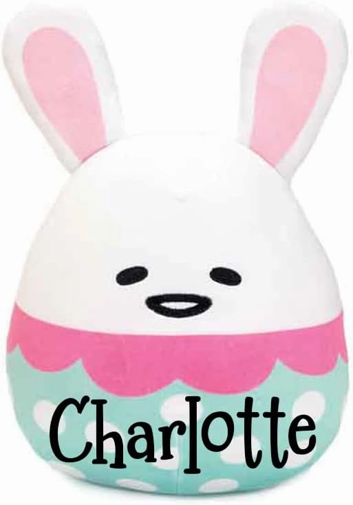 Personalized Gifts Easter Egg Gudetama Plush Toys (White Easter Egg)