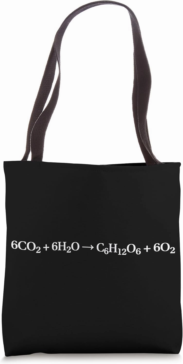 Photosynthesis chemical reaction, science and biology Tote Bag