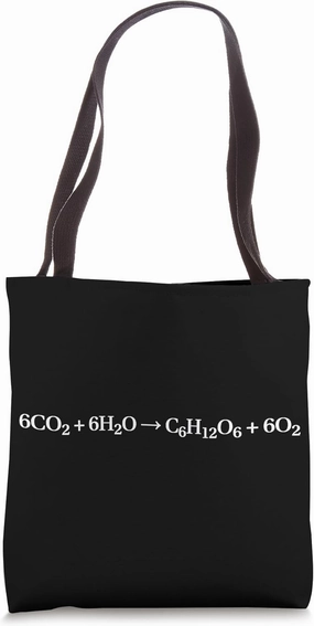 Photosynthesis chemical reaction, science and biology Tote Bag