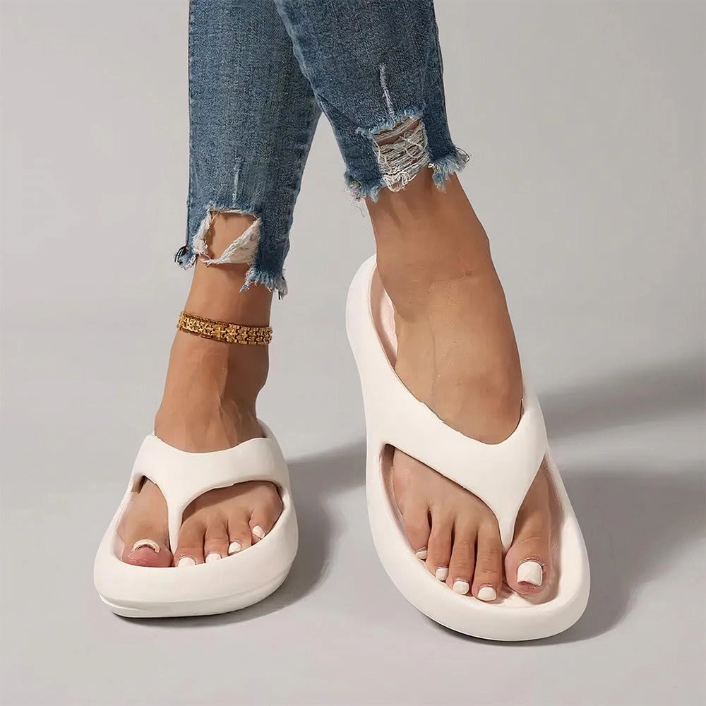 Pillow Arch Support Flip Flops, Orthopedic Sandals for Women Men, Non-slip Comfort Lightweight Walking Sandals Beach Shoes