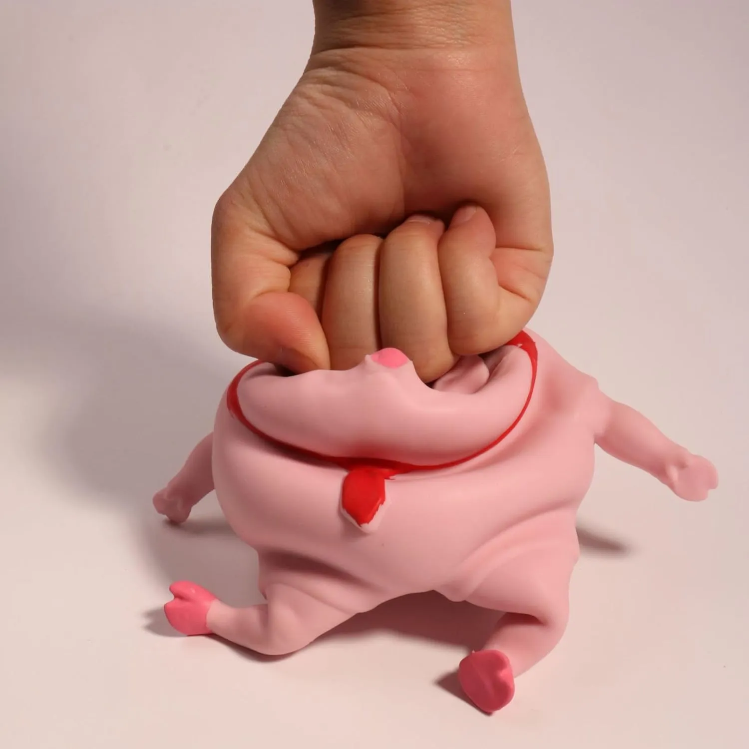 Pink Porky Splash Toy Stress Reliever Toy for Kids and Adults Animal Funny Stress Toy Novelty Cute Pig Squeeze Toyssplash Piggy Splat Pig Sensory Fidget Autism Piggy Squeeze