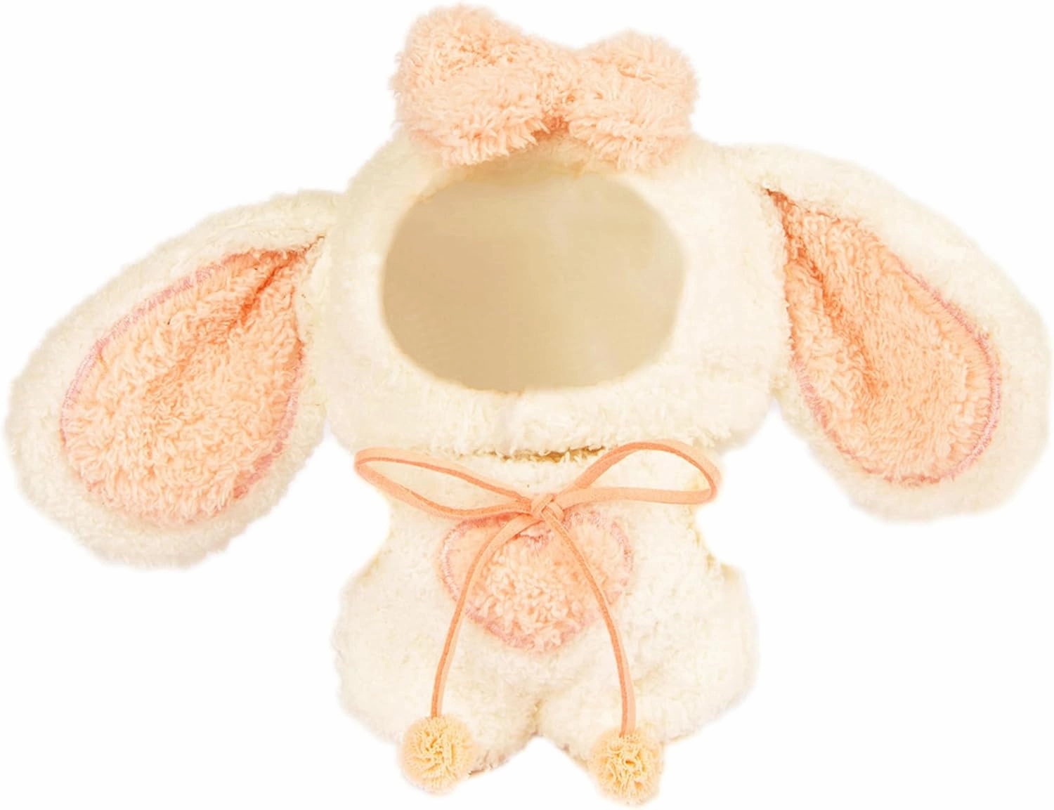 Plush Doll Clothes - Cute Animal 17cm Doll Clothing, Premium Doll Accessories Clothes for Collectors or Display - Kawaii Big Eared Bunny Costume (No Doll)