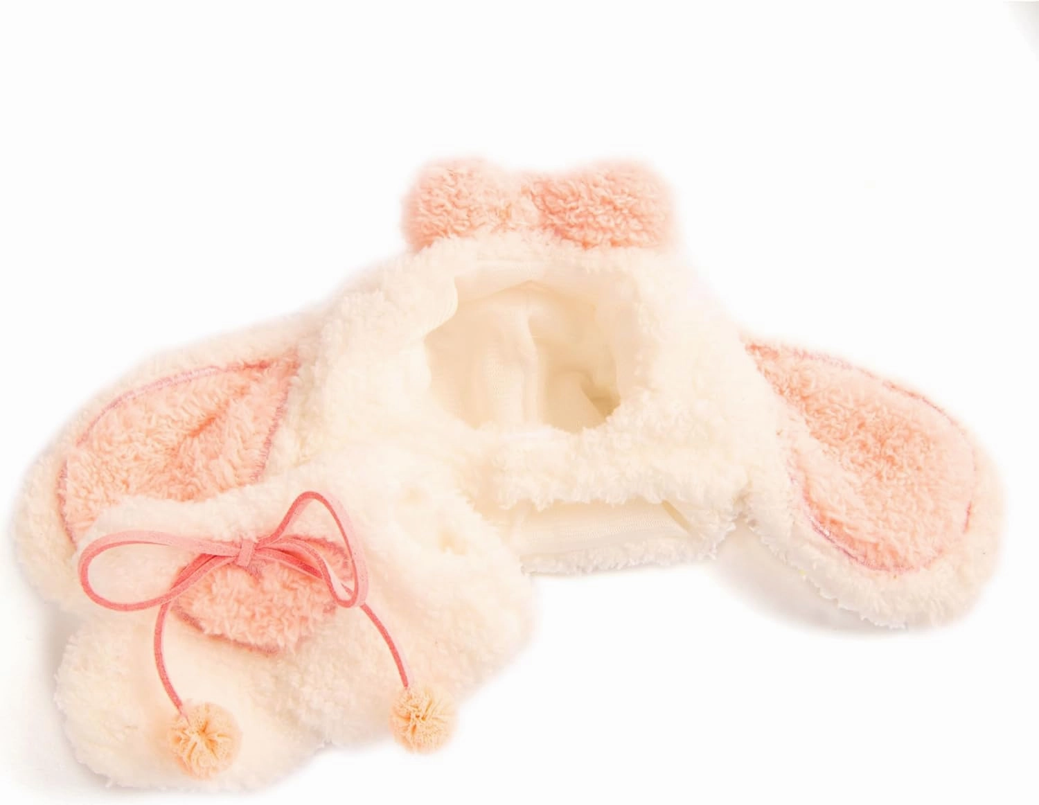 Plush Doll Clothes - Cute Animal 17cm Doll Clothing, Premium Doll Accessories Clothes for Collectors or Display - Kawaii Big Eared Bunny Costume (No Doll)