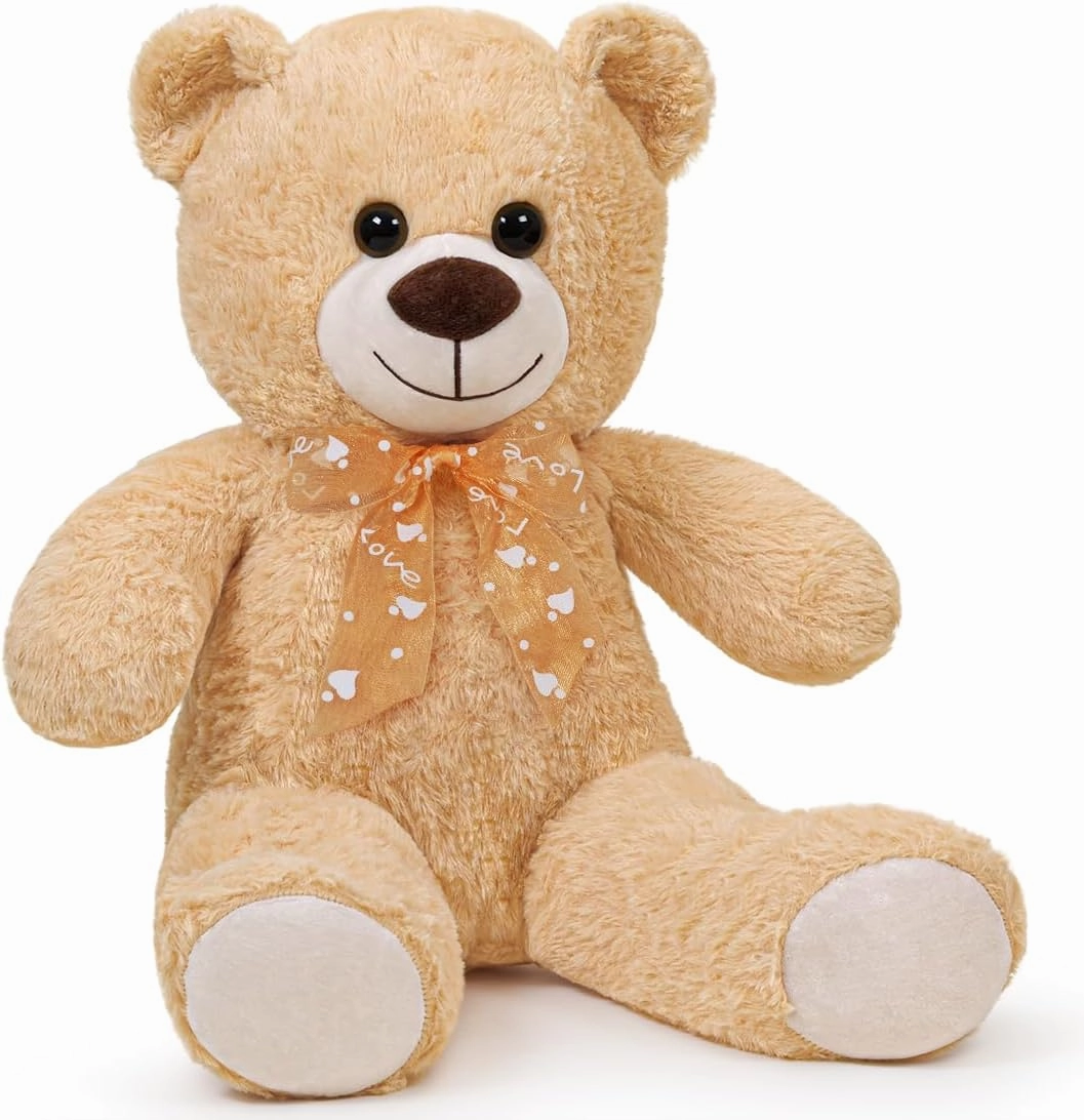 Plush Toy Teddy Bear Cute Stuffed Animal Bear Doll Gift for Girlfriend on Birthday, (Brown,60cm/23.6in)