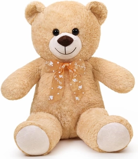 Plush Toy Teddy Bear Cute Stuffed Animal Bear Doll Gift for Girlfriend on Birthday, (Brown,60cm/23.6in)