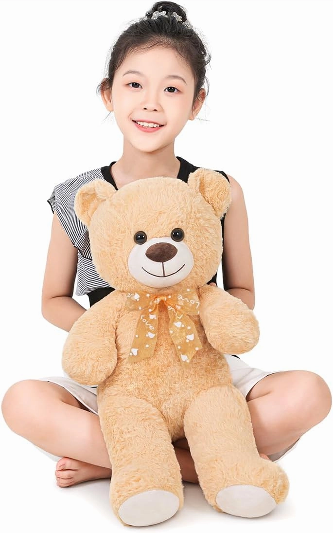 Plush Toy Teddy Bear Cute Stuffed Animal Bear Doll Gift for Girlfriend on Birthday, (Brown,60cm/23.6in)