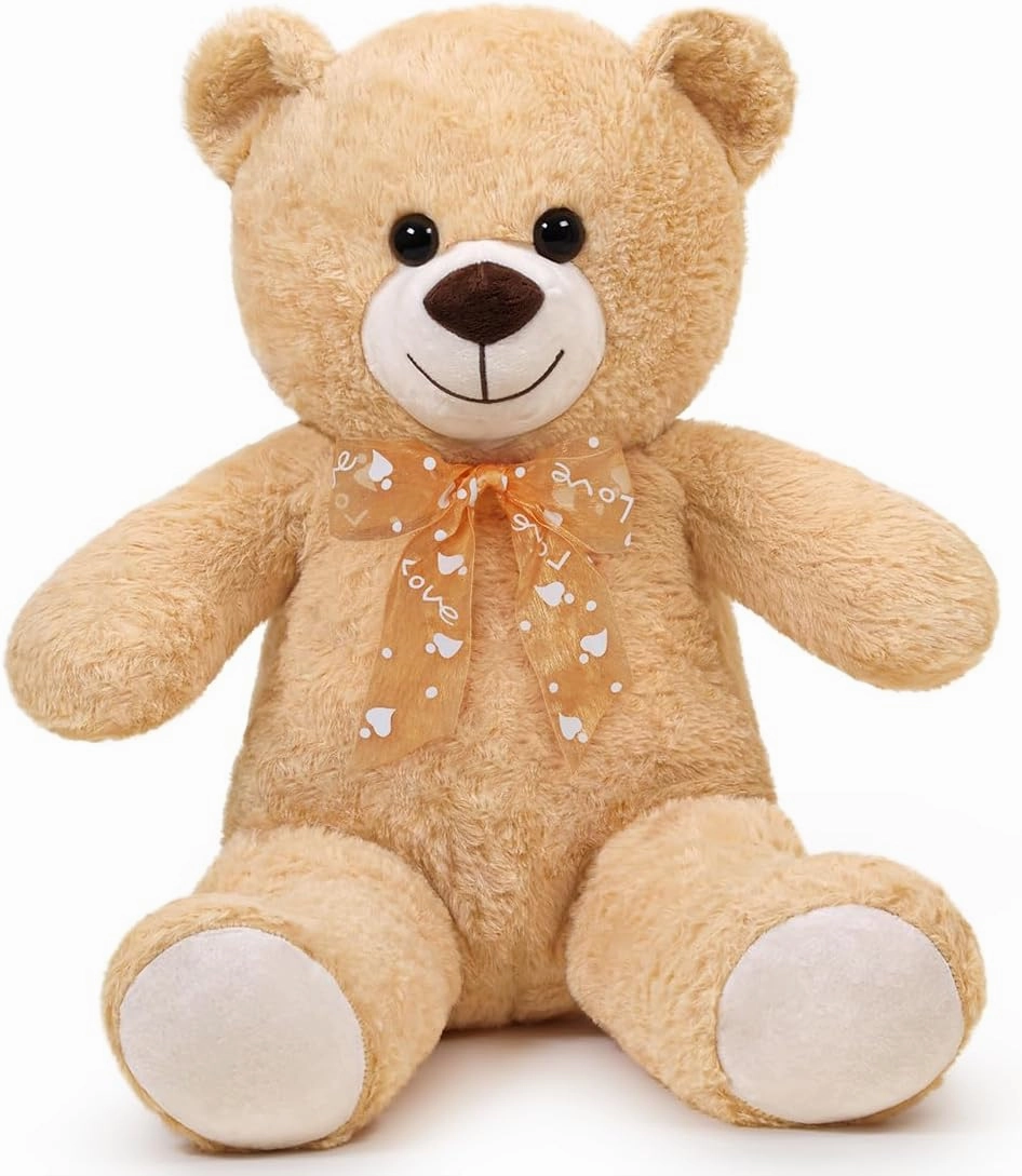Plush Toy Teddy Bear Cute Stuffed Animal Bear Doll Gift for Girlfriend on Birthday, (Brown,60cm/23.6in)