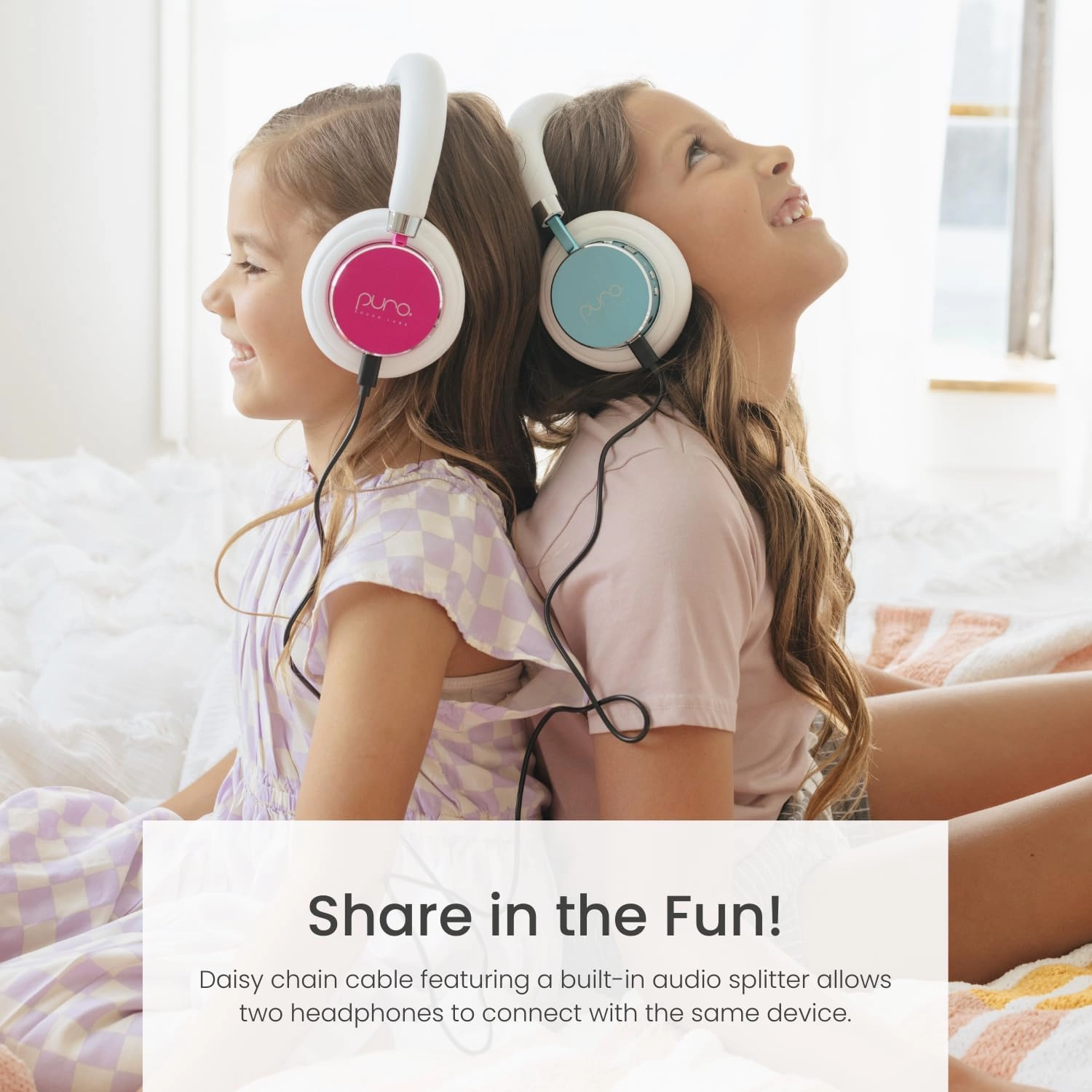 Puro Sound Labs BT2200s Plus Volume Limited Kids’ Bluetooth Headphones (Pink)