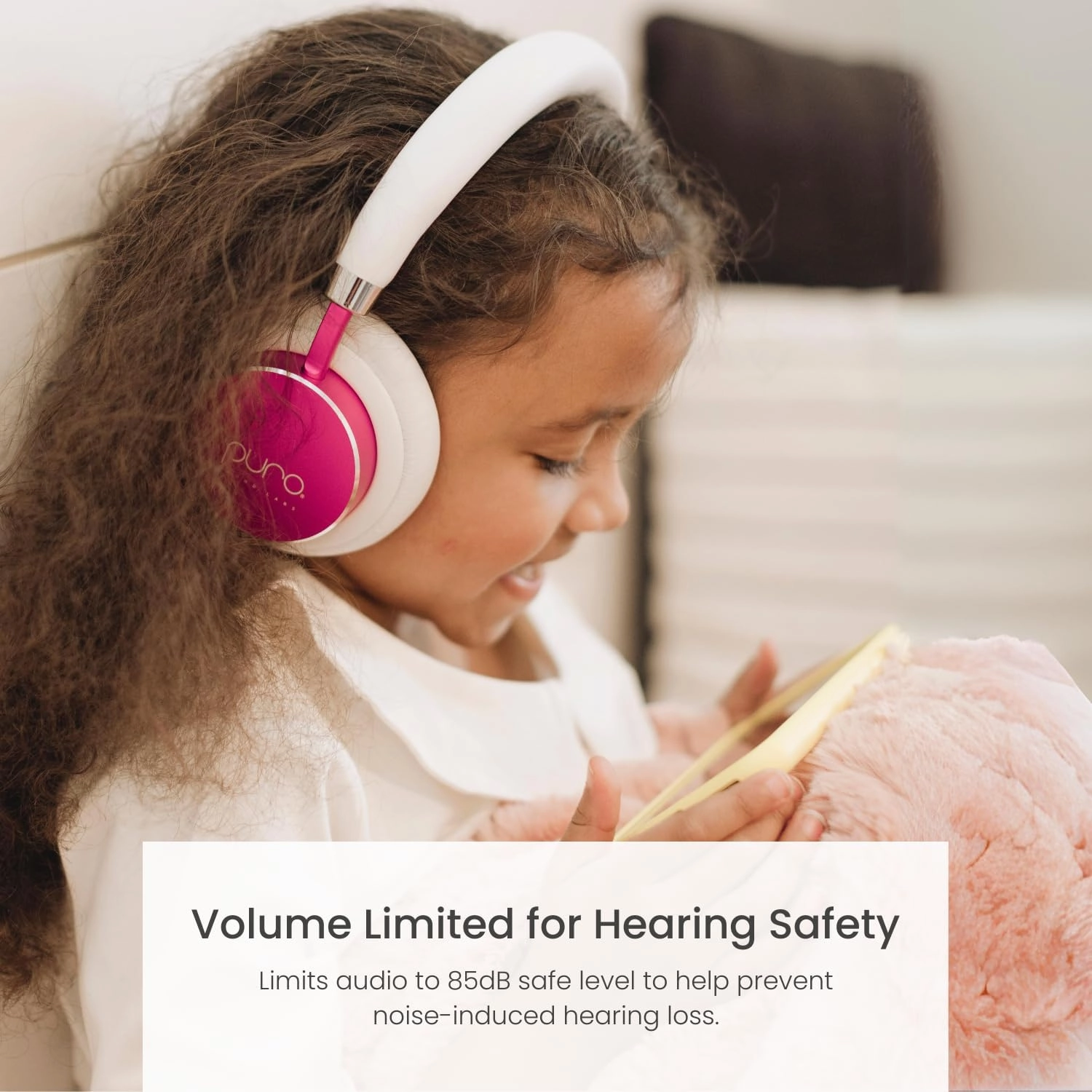Puro Sound Labs BT2200s Plus Volume Limited Kids’ Bluetooth Headphones (Pink)