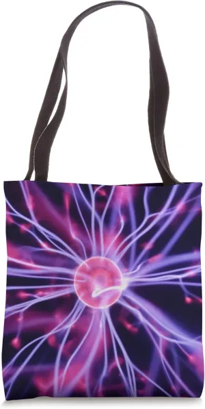Purple pink static electricity ball kid science fair project Tote Bag