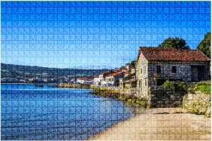 Puzzles 1000 Piece Fishing Village Combarro Typical Granary Horreos Spain - Relieving Games for Everyone-Perfectly for Home Decor