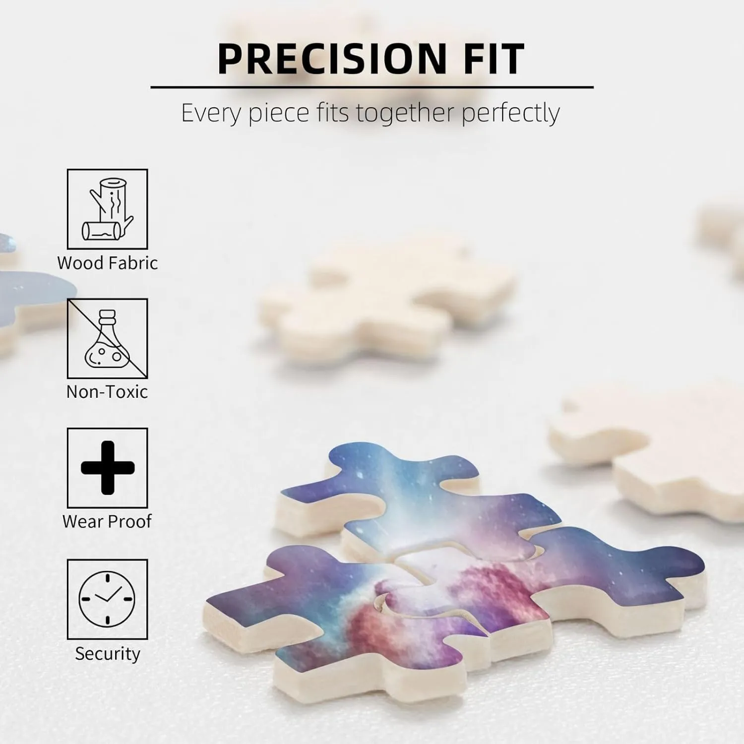 Puzzles 1000 Pieces Personalized Jigsaw Puzzles Space Nebula with Cluster Photo Puzzle Challenging Picture Puzzle for Adults Personaliz Jigsaw with Storage Bag (29.5" x 19.7")