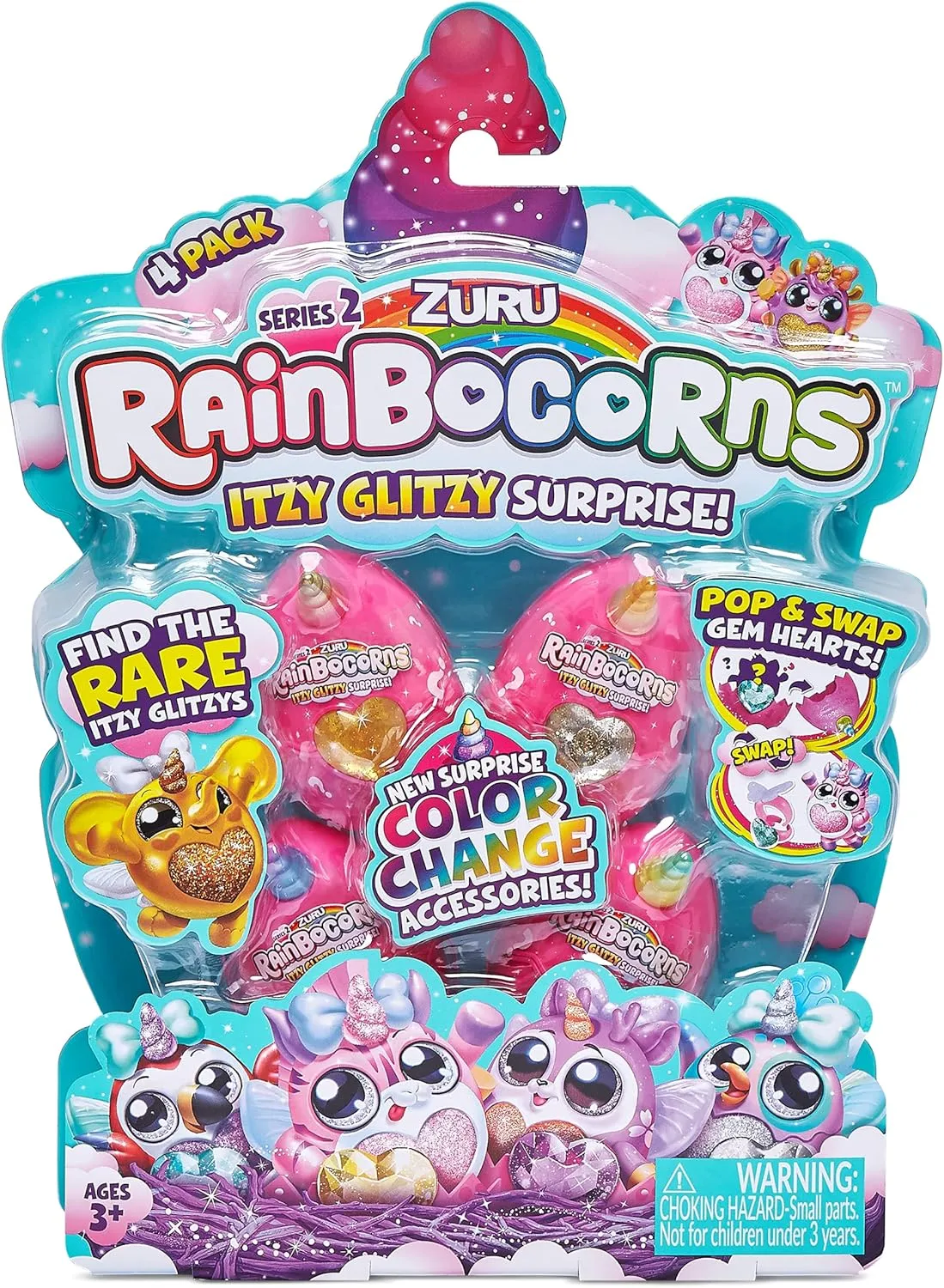 Rainbocorns - Itzy Glitzy Surprise Series 1-4 Pack