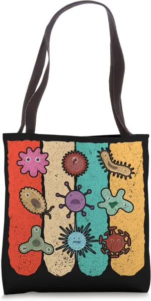 Retro Biologist Biology Teacher Science Bacteria Biology Tote Bag