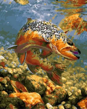 Retro Fish Puzzle 1000 Piece Jigsaw Puzzles,Underwater Fish Home Decor for Beginners Learning Puzzle Puzzle Boys and Girls Toys