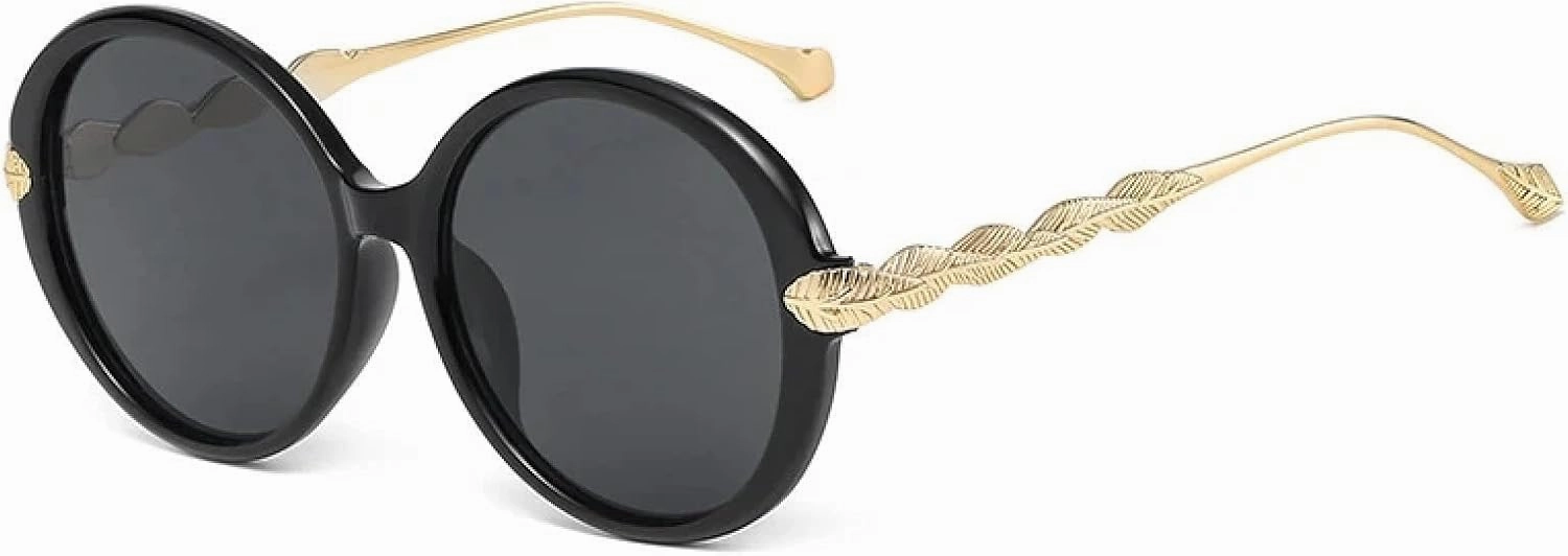 Retro Large Frame Metal Circular Sunglasses Women Men Fashion Luxury Outdoor Travel Sun Glasses Uv400