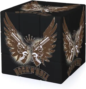 Rock N Roll Gun Adults 3x3x3 Color-Matching Smooth Fully Printed Cube Gift