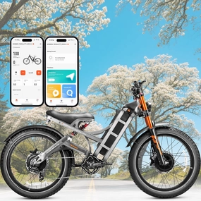Romeo Pro 2 [2025 Lastest] Dual Motor Electric Bike for Adult, 52V/70Ah,200 Miles Long Range Ebike, 4000W 46MPH Electric Mountain Bike, 26"*4.0 Fat Tires Full Suspension Off-Road E-bike,UL 2849