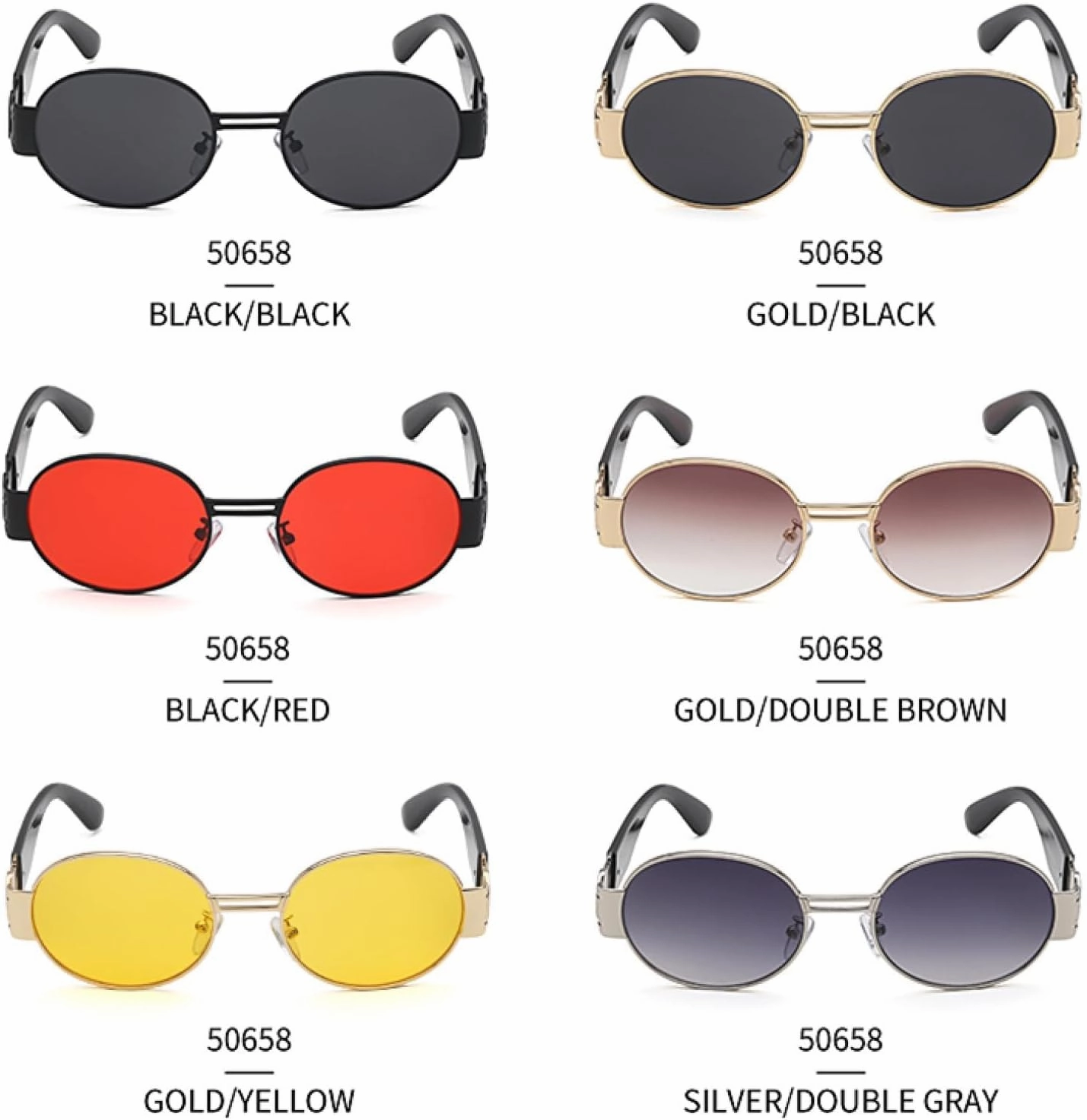 Round Punk Style Woman Trendy Fashion Sunglasses