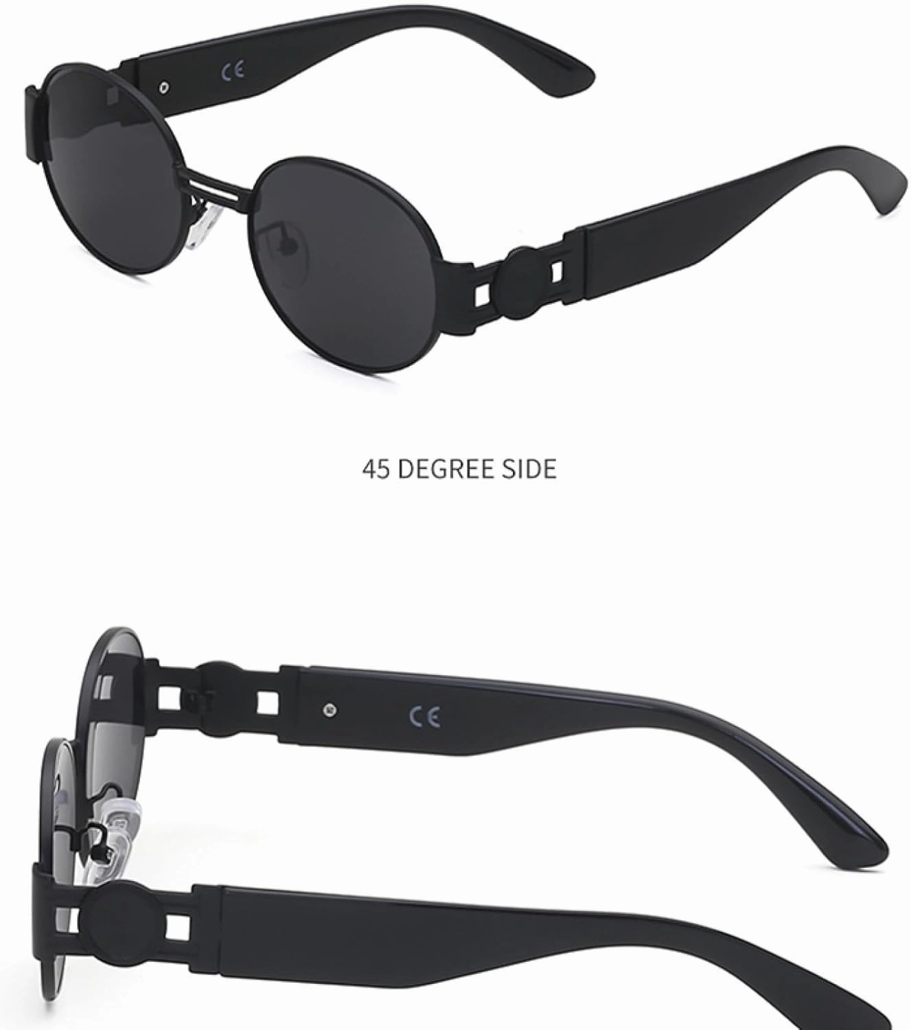 Round Punk Style Woman Trendy Fashion Sunglasses