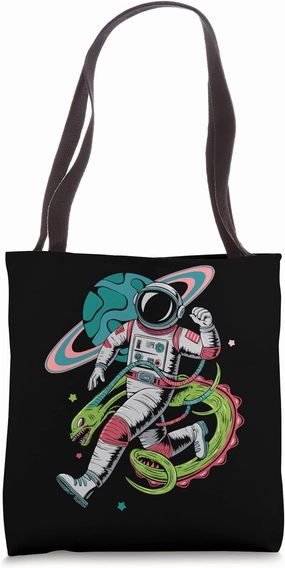Science Fiction Sci Fi Alien Astronaut Extraterrestrial UFO Tote Bag