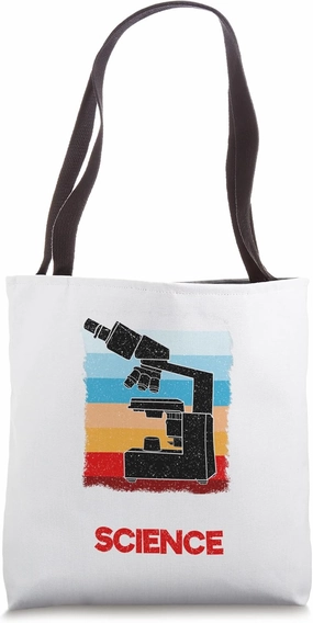 Science Microscope Biology Tote Bag