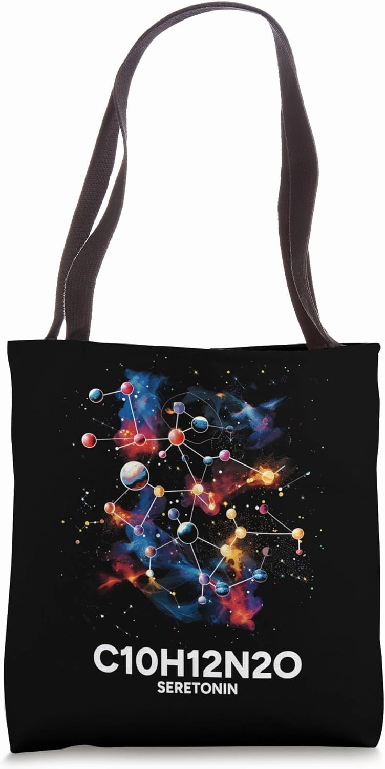 Seretonin Molecule Chemical Scientific Science Chemistry Tote Bag